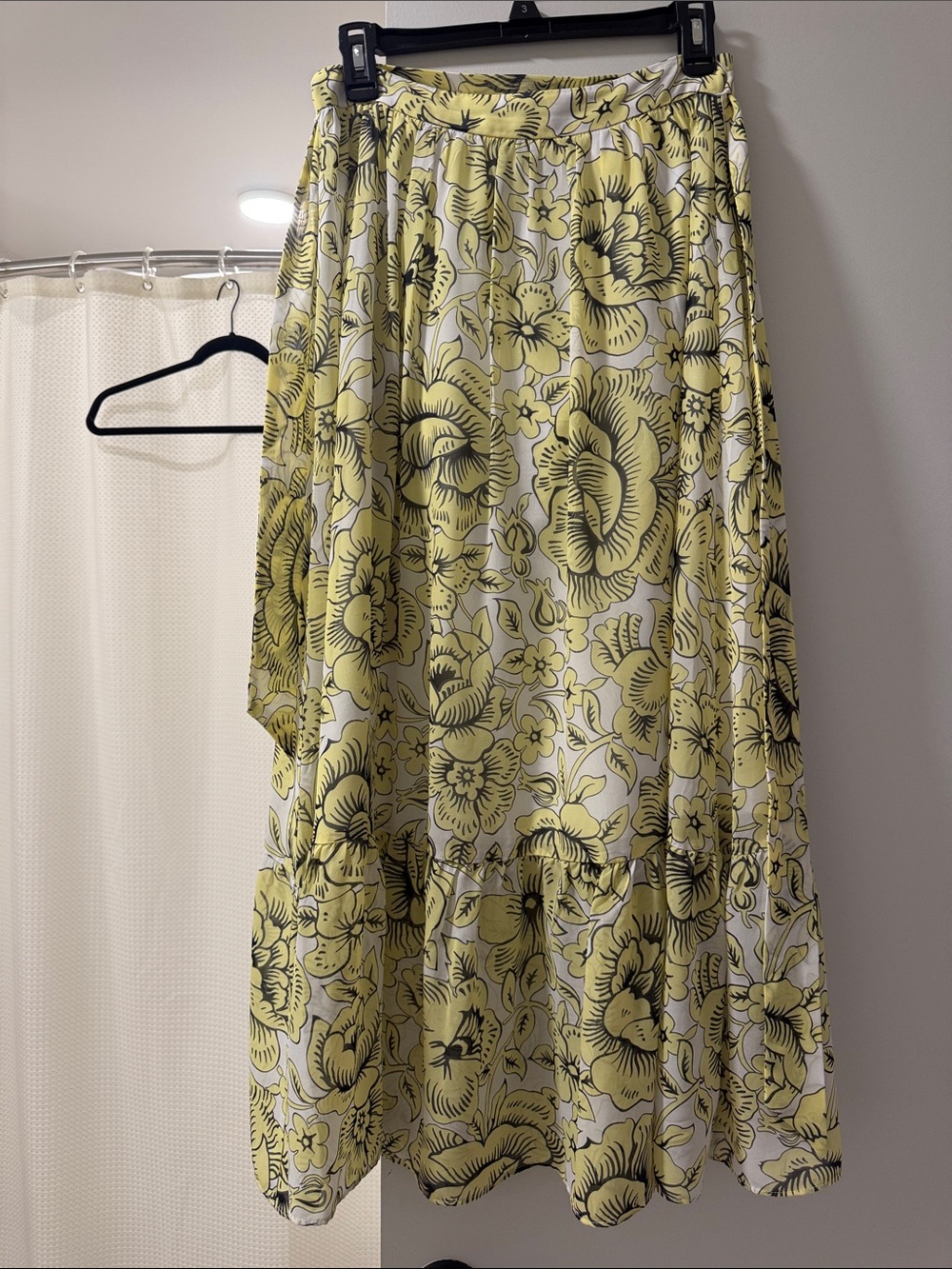Yellow Floral Maxi Skirt - Women